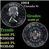 1964 Canada Dollar $1 Grades GEM+ UNC PL