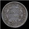 Image 3 : 1858-p Seated Liberty Half Dime 1/2 10c Grades vf+
