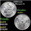 Image 1 : 1884-o/o  Morgan Dollar $1 Grades Select Unc
