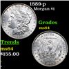 Image 1 : 1889-p Morgan Dollar $1 Grades Choice Unc