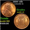Image 1 : 1909 vdb Lincoln Cent 1c Grades GEM+ Unc RD
