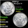Image 1 : 1886-p Morgan Dollar $1 Grades Choice+ Unc