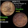 Image 1 : 1858 LL Flying Eagle Cent 1c Grades Choice AU/BU Slider