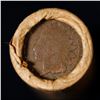 Image 2 : Mixed small cents 1c orig shotgun roll, 1920-s Wheat Cent, 1895 Indian Cent other end, Brinks Wrappe