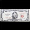 Image 2 : **Star Note** 1953B $5 Red Seal United State Note Grades f+