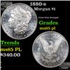 Image 1 : 1880-s Morgan Dollar $1 Grades GEM Unc PL