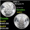 Image 1 : 1881-s Morgan Dollar $1 Grades Choice+ Unc