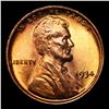 Image 2 : 1934-p Lincoln Cent 1c Grades GEM++ Unc RD