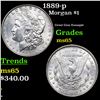 Image 1 : 1889-p Morgan Dollar $1 Grades GEM Unc