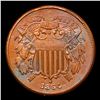 Image 2 : 1864 Large Motto Two Cent Piece 2c Grades Select Unc BN