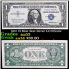 1957 $1 Blue Seal Silver Certificate Grades Select AU