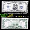 1934C $5 Blue Seal Silver Certificate Grades Choice AU/BU Slider