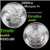 1880-s Morgan Dollar $1 Grades GEM Unc