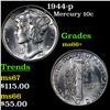 Image 1 : 1944-p Mercury Dime 10c Grades GEM++ Unc