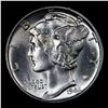 Image 2 : 1944-p Mercury Dime 10c Grades GEM++ Unc