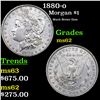 Image 1 : 1880-o Morgan Dollar $1 Grades Select Unc