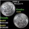 Image 1 : 1889-p Morgan Dollar $1 Grades Choice Unc