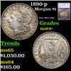 Image 1 : 1890-p Morgan Dollar $1 Graded ms64+ BY SEGS