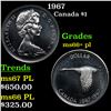 1967 Canada Dollar $1 Grades GEM++ PL