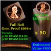 Gem Proof Lincoln 1c roll, 1994-s 50 pcs