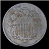 Image 3 : 1867 Rays Shield Nickel 5c Grades vf+
