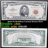 1963 $5 RedSeal United States Note Grades vf+