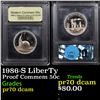 Image 1 : Proof 1986-S LiberTy Modern Commem Half Dollar 50c Graded GEM++ Proof Deep Cameo BY USCG