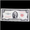 Image 2 : **Star Note** 1953C $2 Red Seal United States Note Grades vf++