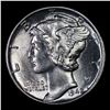 Image 2 : 1942-p Mercury Dime 10c Grades GEM++ Unc