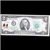 Image 2 : 1976 $2 Federal Reserve Note 1st Day of Issue, with Stamp (New York, NY) Grades Gem CU