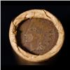 Image 2 : Mixed small cents 1c orig shotgun roll, 1919-s Wheat Cent, 1887 Indian Cent other end, Brinks Wrappe