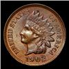 Image 2 : 1902 Indian Cent 1c Grades GEM+ Unc RB