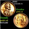 Image 1 : Proof 1942 Lincoln Cent 1c Grades Gem Proof Red