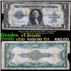 1923 $1 large size Blue Seal Silver Certificate, Fr-237 Signatures of Speelman & White Grades vf det