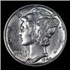 Image 2 : 1942-d Mercury Dime 10c Grades Choice AU/BU Slider