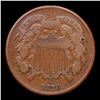 Image 2 : 1870 Two Cent Piece 2c Grades f+