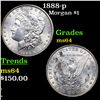 1888-p Morgan Dollar $1 Grades Choice Unc