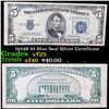 1934B $5 Blue Seal Silver Certificate Grades vf+
