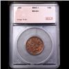 Image 4 : 1855 Braided Hair Half Cent C-1 1/2c Graded ms63+ bn By SEGS