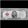 Image 2 : 1928C $5 Red Seal United States Note Grades vf+
