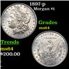 Image 1 : 1897-p Morgan Dollar $1 Grades Choice Unc