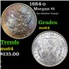 Image 1 : 1884-o Morgan Dollar $1 Grades Choice Unc