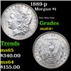 Image 1 : 1889-p Morgan Dollar $1 Grades Choice+ Unc