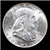 Image 2 : 1949-p Franklin Half Dollar 50c Grades Choice Unc+ FBL