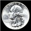 Image 2 : 1943-p Washington Quarter 25c Grades GEM Unc