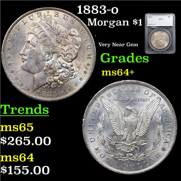 1883-o Morgan Dollar $1 Graded ms64+ By SEGS