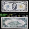 1934A $10 Silver Certificate North Africa WWII Emergency Currency Grades vf, very fine