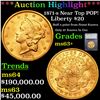 ***Auction Highlight*** 1871-s Gold Liberty Double Eagle Near TOP POP! $20 Graded ms63+ BY SEGS (fc)