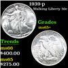 Image 1 : 1939-p Walking Liberty Half Dollar 50c Grades GEM+ Unc
