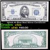 1934A $5 Blue Seal Silver Certificate Grades vf+